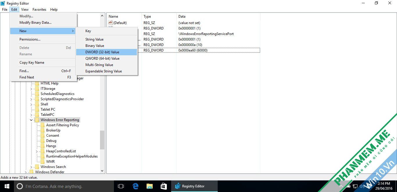 Tắt Error Reporting trong Windows XP 7 8 10 10 error-reporting-win-10