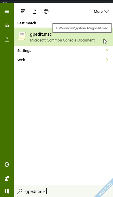 Hướng dẫn cách tắt Windows Defender Win 10, 11 4 gpedit.msc