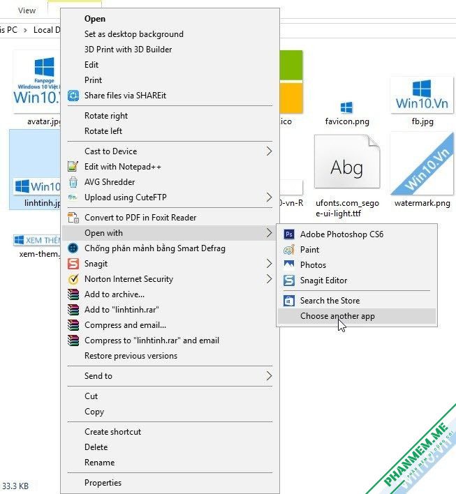 Cách chọn ứng dụng mặc định trong Windows 10 1 choose another app