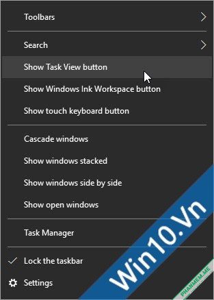 Cách thu nhỏ / ẩn Search Bar trên Windows 10 5 Task View button
