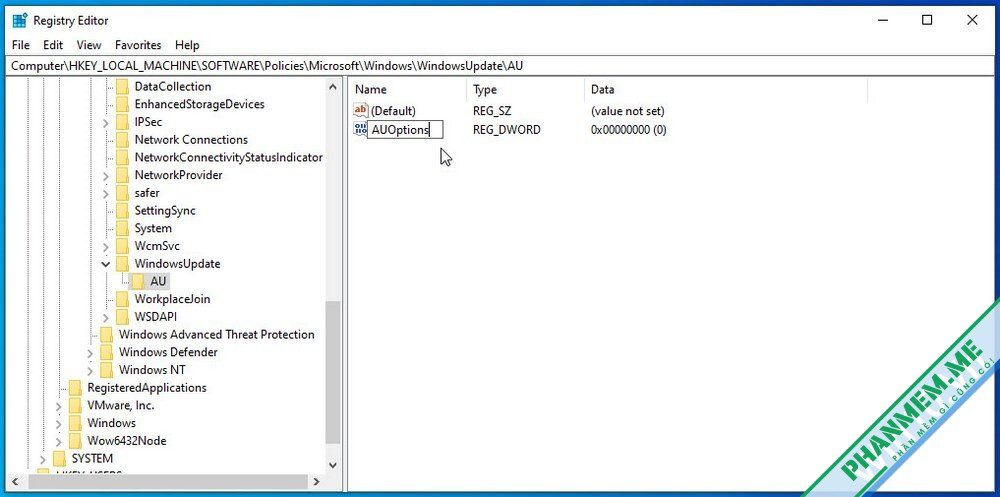 Cách bật / tắt Windows Update Win 10, 11 10 tắt Windows Update Win 10, 11 registry