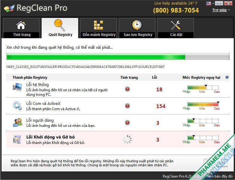 Tải RegClean Pro 8.45.81.1206 - Dọn dẹp, tối ưu registry 4 RegClean Pro Silent