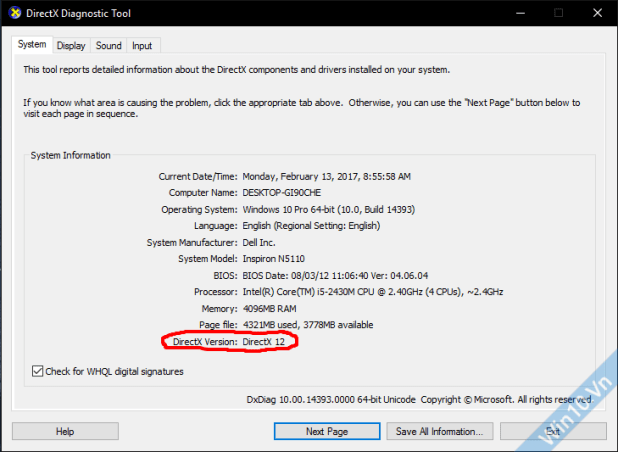 Download DirectX 9, 10, 11, 11.2, 12, 13 Offline Installers - All Versions 1 DXDIAG directx