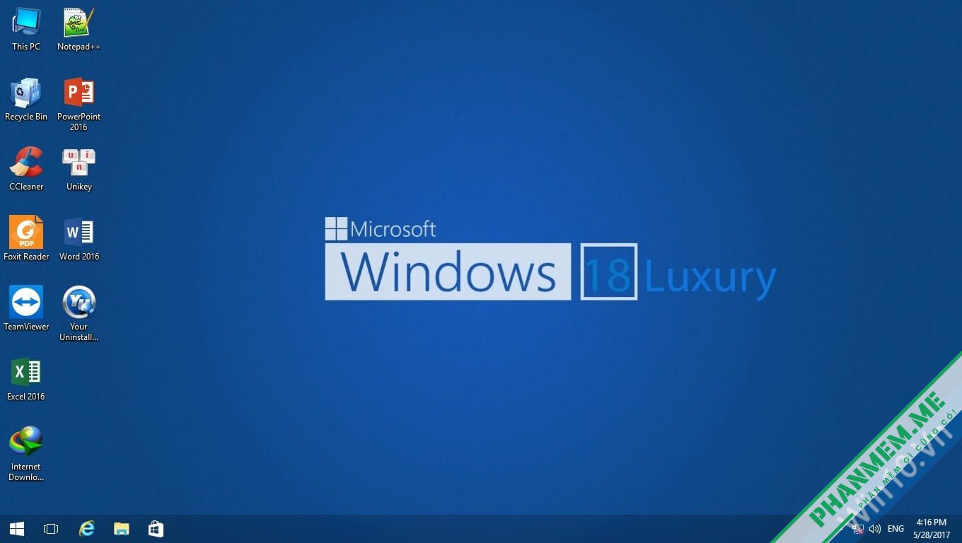 Download Ghost Win 10 "Windows 18 Luxury" 32bit & 64bit - Full Soft 3 Ghost Windows 10 Luxury