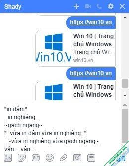 Cách chat chữ in đậm, in nghiêng, gạch ngang trong tin nhắn Facebook 3 Cách chat chữ in đậm, in nghiêng, gạch ngang trong Messenger Facebook