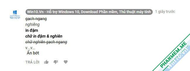 Cách viết chữ in đậm, in nghiêng, gạch ngang trên Comment Youtube 1 Cách viết chữ in đậm, in nghiêng, gạch ngang trên Comment Youtube, Google Plus