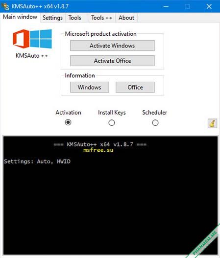 Download KMSAuto++ Portable v1.9.9 b09 - Active Windows & Office 3 KMSAuto Portable