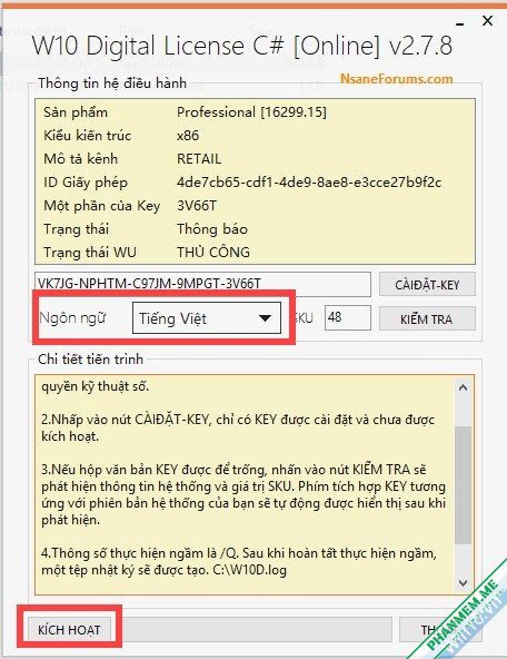 Digital License v3.7 - Active Windows 10 bản quyền kỹ thuật số vĩnh viễn 2 Active Windows 10 bản quyền kỹ thuật số vĩnh viễn - hình 2