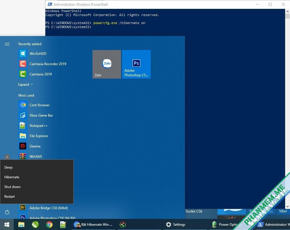 Cách bật chế độ ngủ đông (Hibernate) trên Windows 10 / 11 8 Bật hibernate Win 10 CMD