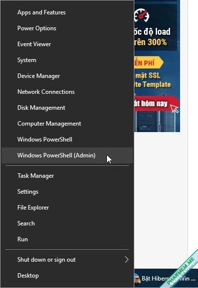 Cách bật chế độ ngủ đông (Hibernate) trên Windows 10 / 11 7 Windows Powershell (Admin)