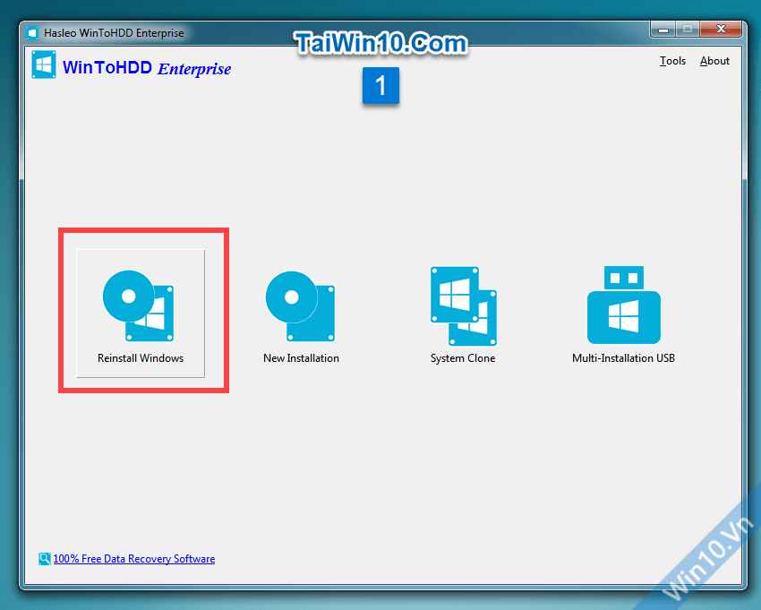 Cách cài Win 11/10/8/7/Windows Server từ ổ cứng bằng WinToHDD 2 Hướng dẫn cài Win từ ổ cứng bằng WinToHDD