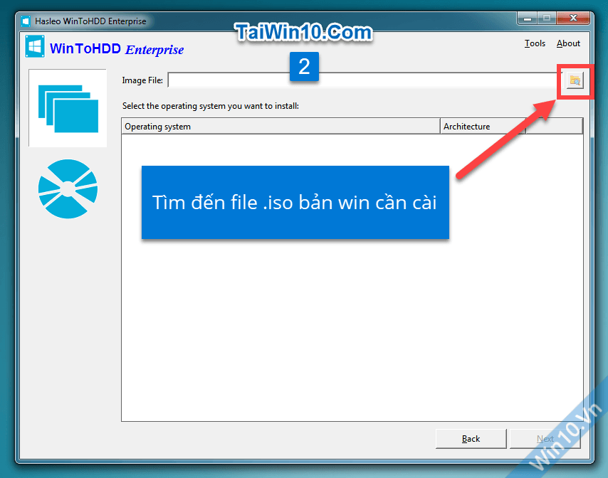 Cách cài Win 11/10/8/7/Windows Server từ ổ cứng bằng WinToHDD 3 Hướng dẫn cài Win từ ổ cứng bằng WinToHDD
