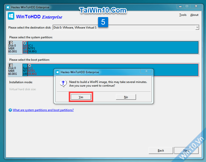 Cách cài Win 11/10/8/7/Windows Server từ ổ cứng bằng WinToHDD 6 Hướng dẫn cài Win từ ổ cứng bằng WinToHDD