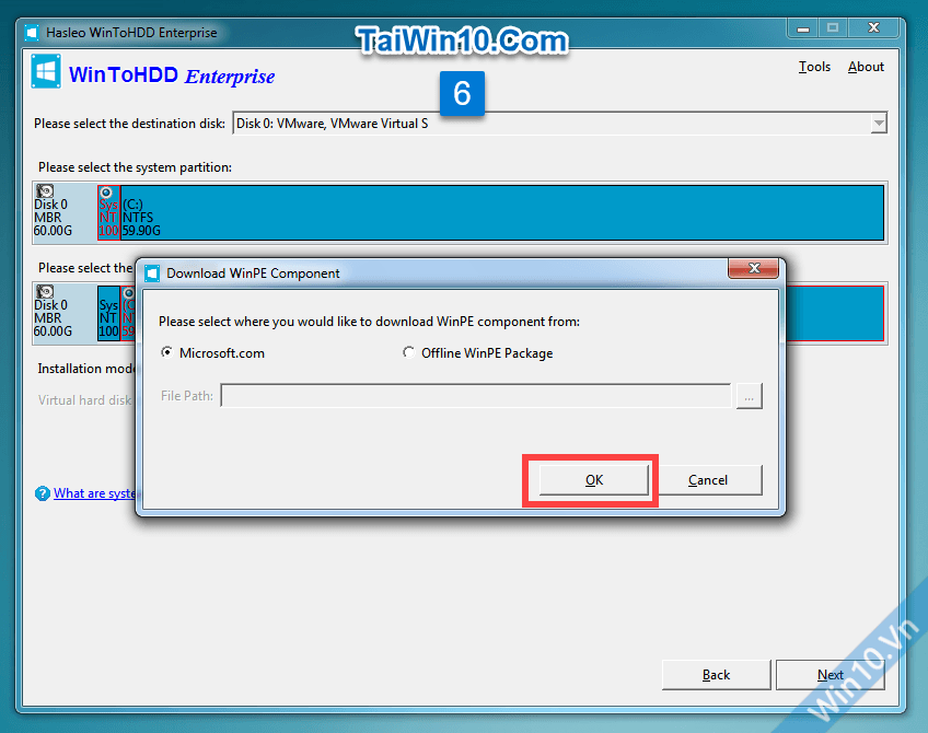 Cách cài Win 11/10/8/7/Windows Server từ ổ cứng bằng WinToHDD 7 Hướng dẫn cài Win từ ổ cứng bằng WinToHDD