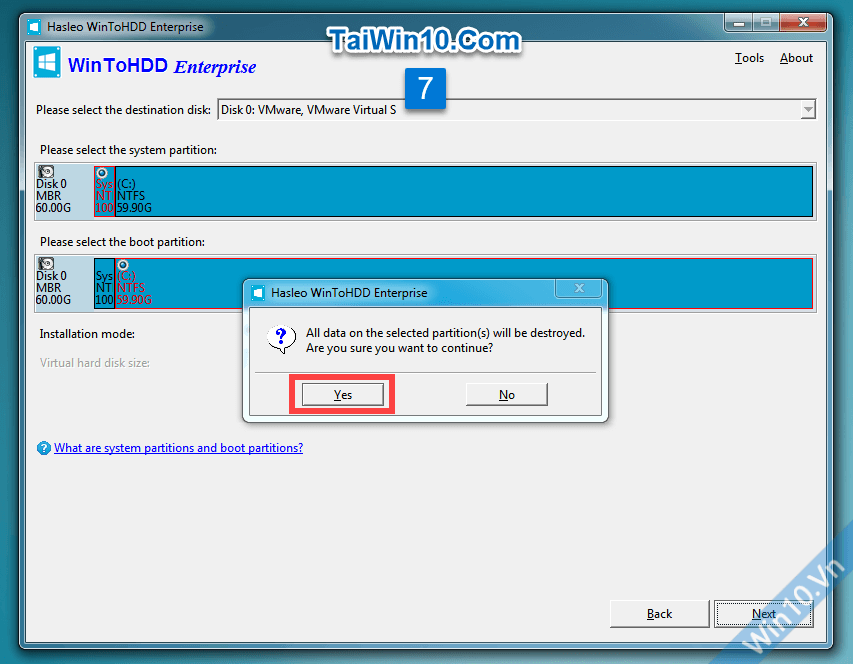 Cách cài Win 11/10/8/7/Windows Server từ ổ cứng bằng WinToHDD 8 Hướng dẫn cài Win từ ổ cứng bằng WinToHDD