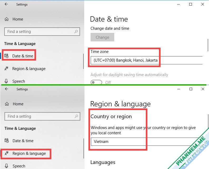 Cách sửa lỗi không tìm thấy Microsoft Store, cài lại Windows 10 Store 7 Time & Language