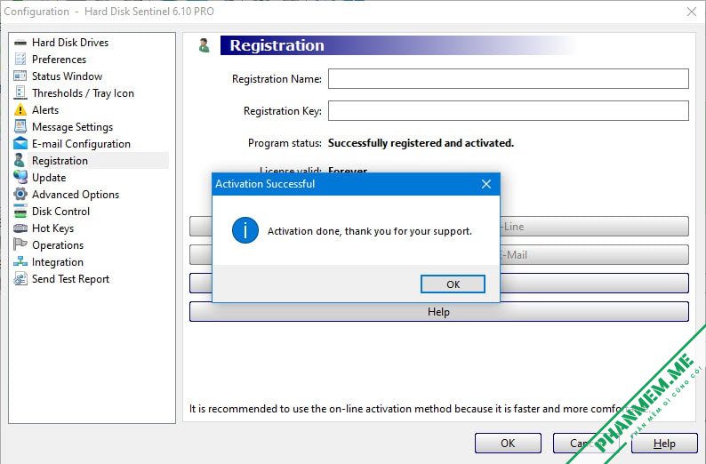 Hard Disk Sentinel Pro 6.40.1378 - Phần mềm kiểm tra ổ cứng 5 Hard Disk Sentinel Pro Full Key