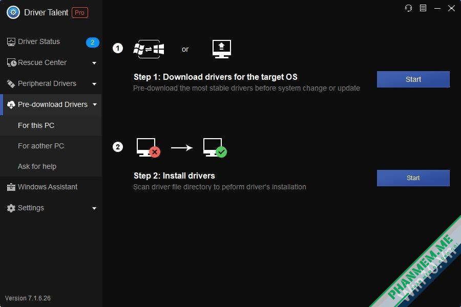 Download Driver Talent Pro 8.1.11.56 + Portable + Network Card 10 download driver cho máy tính