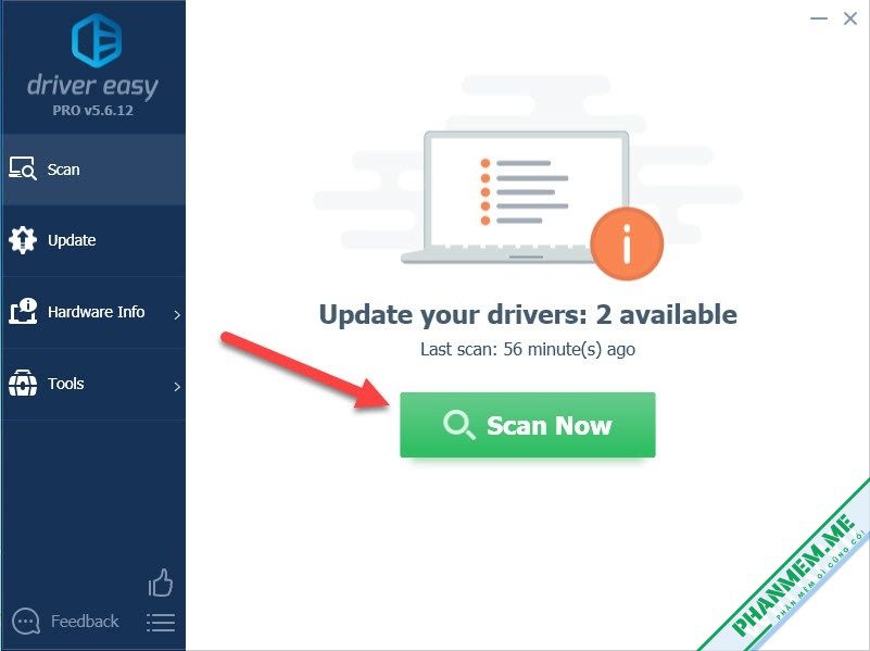 Driver Easy Pro 7.1.1.3510 - Phần mềm cài, cập nhật driver tự động 2 Driver Easy Scan Now