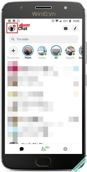 Cách thay đổi âm thanh thông báo của Messenger 2 Messenger avatar