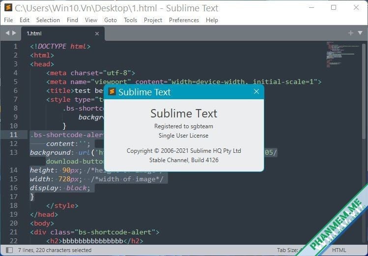 Download Sublime Text 4 Build 4192 64bit - soạn thảo code 2 Sublime Text 4 Full