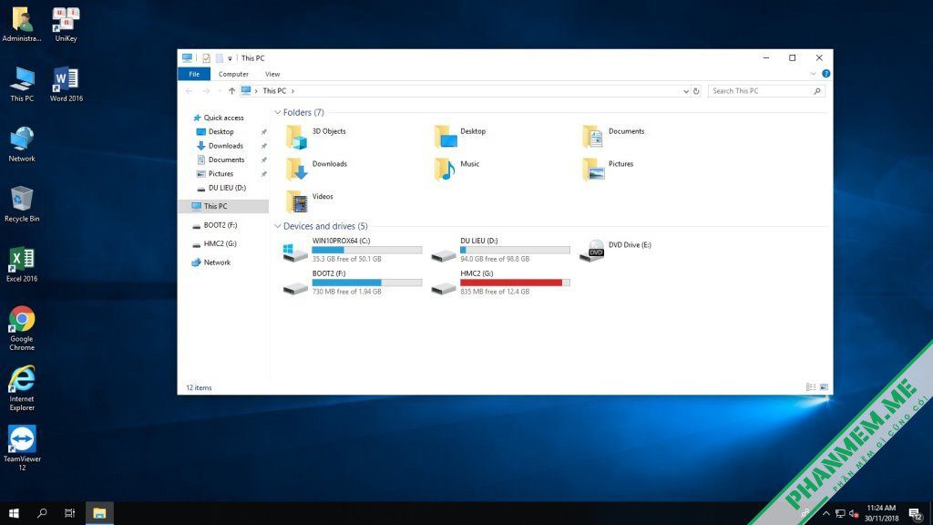 Ghost Win 10 LTSC 2019 Full Soft 32bit + 64bit - MBR + UEFI 4 ghost win 10