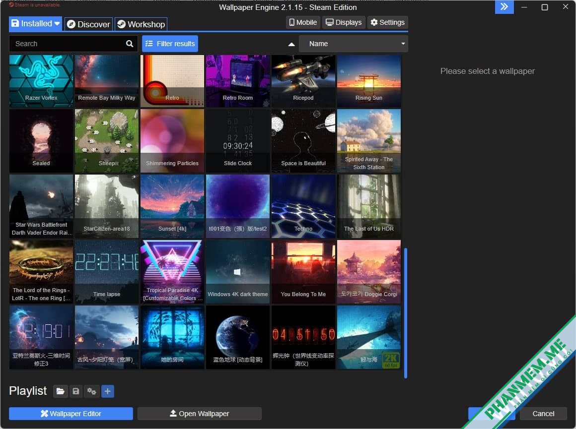 Download Wallpaper Engine v2.6.21 - Tạo hình nền động cho desktop 11 projects Wallpaper Engine