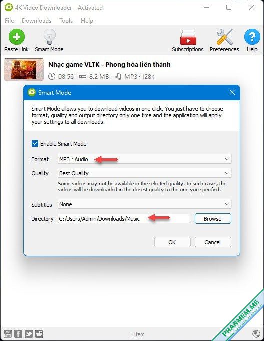 Tải 4K Video Downloader+ và 4K YouTube to MP3 26.0.8.0295 11 Cài đặt tự động download youtube mp3
