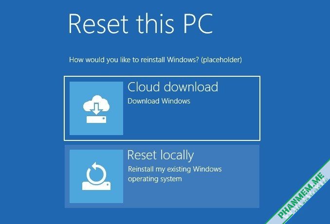 2 tính năng "Cloud download" và "Recover from the cloud" trên Windows 10 2 Cloud download