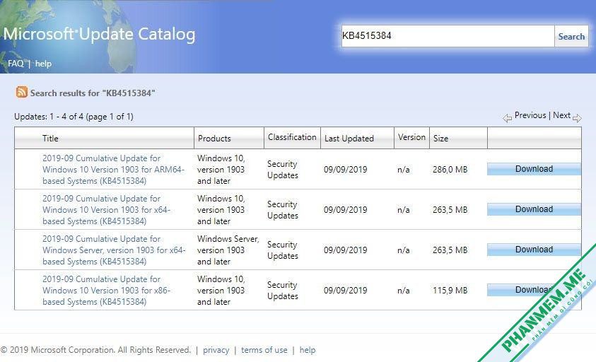 Bản cập nhật Windows 10 KB4515384 (BUILD 18362.356) khắc phục lỗi CPU cao 1 KB4515384