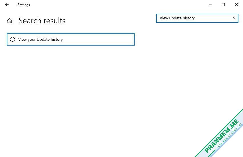 Cách gỡ cài đặt các bản cập nhật Windows 10 2 View update History Windows 10
