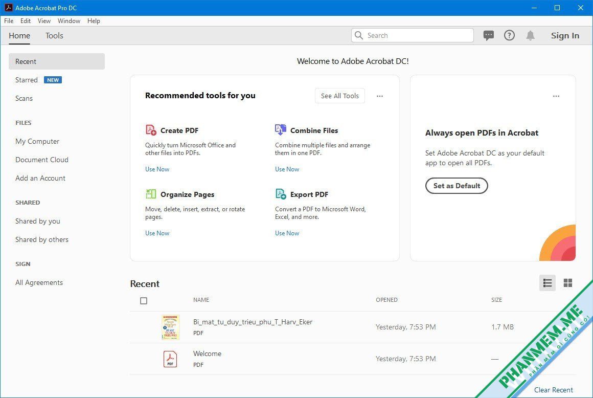 Adobe Acrobat Pro 2025 v2025.001.21288 - Tạo & sửa file PDF 2 Adobe Acrobat Pro DC