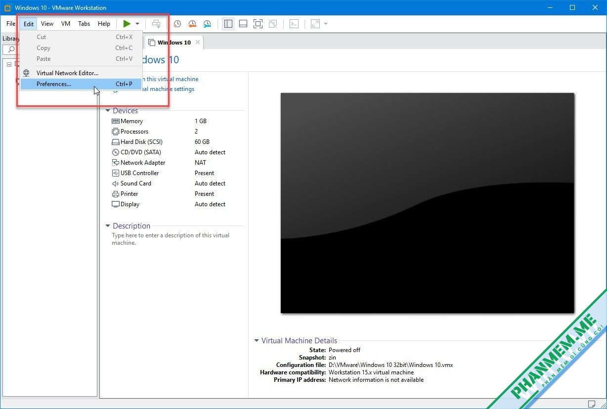 Cách khắc phục lỗi Apache port:443 is being used by another application 2 Preferences VMware