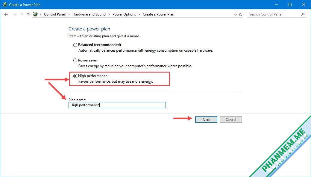 Cách tạo High performance plan cho máy tính/laptop 4 tạo high performance