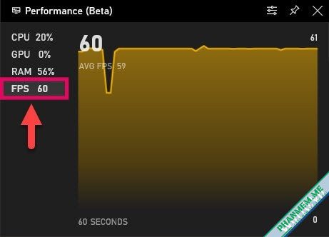 Những tính năng mới trong Windows 10 20H1 - 2004 - May 2020 Update 10 FPS trong Game Bar Windows 10