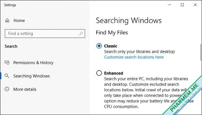 Những tính năng mới trong Windows 10 20H1 - 2004 - May 2020 Update 7 Tìm kiếm nhanh hơn trong Windows 10