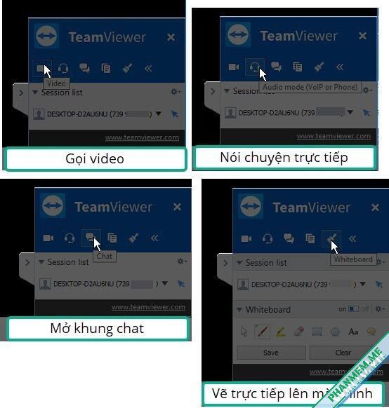 Download Teamviewer 15.40.8 Reset ID Trial KHÔNG giới hạn 5p 14 Các tính năng của Teamviewer