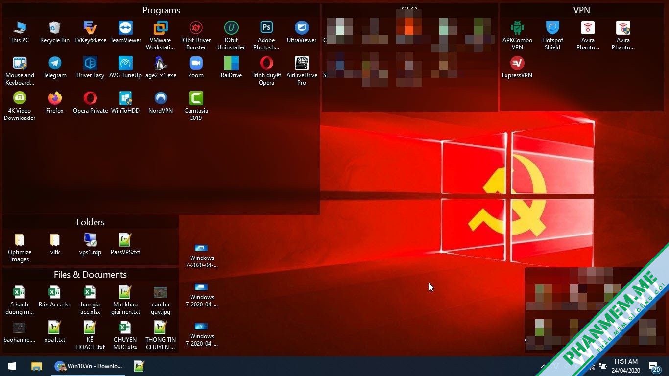 Download Stardock Fences 6.02 - Sắp xếp shortcut desktop 2 Fences 3.0.9.11