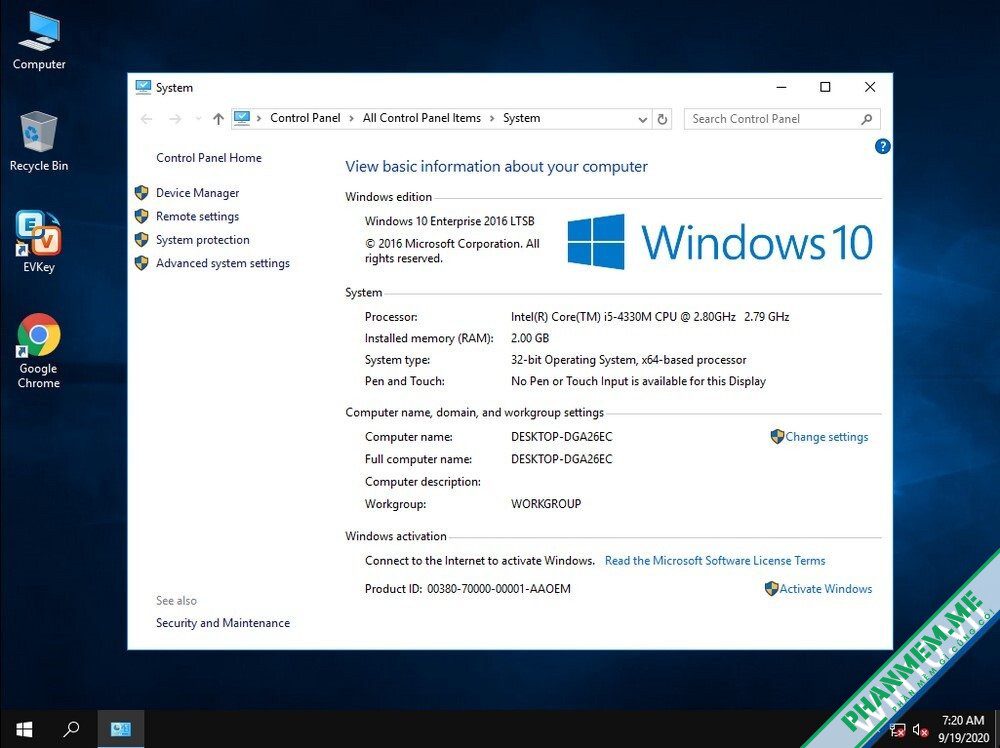 Download Windows 10 Enterprise LTSB 2016 32bit - Full Soft, No Driver 2 Win 10 LTSB 2016 32bit
