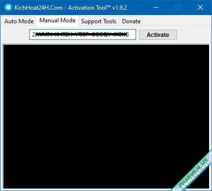 ActivationTool - kichhoat24h - Active Key Win 10 bản quyền 3 Manual Mode Activation Tool