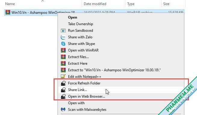 AirLiveDrive Pro 2.4.2 biến các lưu trữ đám mây thành ổ đĩa máy tính 5 Share link AirLiveDrive Pro