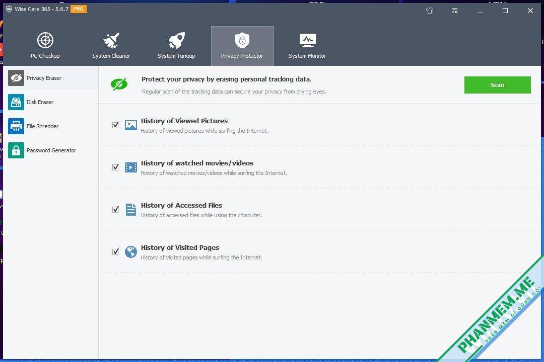 Download Wise Care 365 Pro 7.3.5.722 + Key + Portable 5 Wise Care 365 Pro Privacy Protector