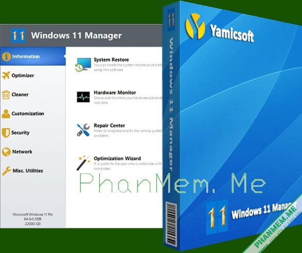 Windows 11 Manager v1.4.2 - Tối ưu hóa, tinh chỉnh, sửa chữa và dọn dẹp Windows 11 2 Windows 11 Manager