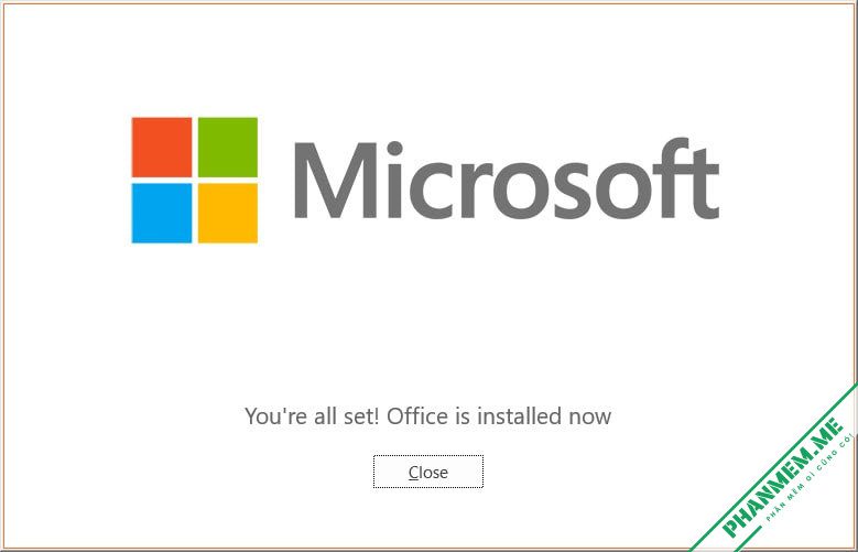 Download Microsoft Office 2021 Professional Plus + Key 7 Cài đặt Office LTSC 2021 hoàn tất