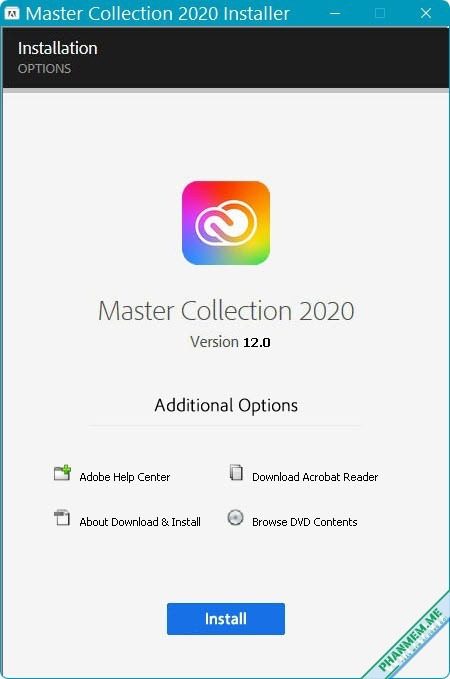 Adobe Master Collection 2020 v12 - Cài đặt, kích hoạt trọn bộ Adobe 2020 4 Install Adobe Master Collection 2020