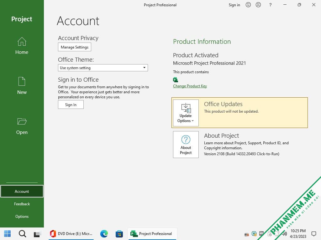 Download Microsoft Office 2021 Professional Plus + Key 12 Project Pro 2021 đã kích hoạt