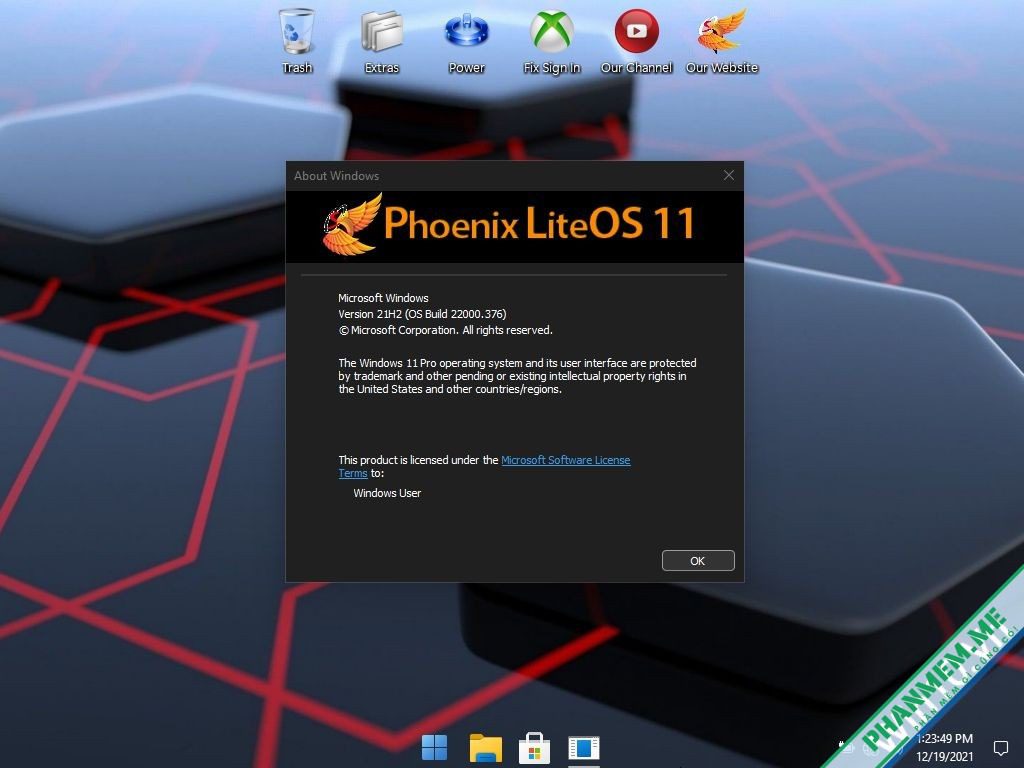 Windows 11 Pro Lite Phoenix LiteOS Presents: CleanOS 11 Pro 8 Phoenix LiteOS 11