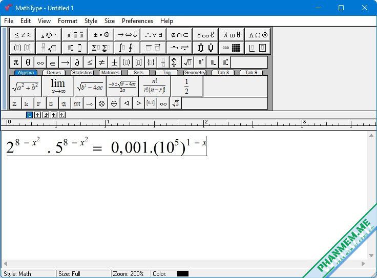 Tải MathType v7.11.1.462 Phần mềm soạn thảo phương trình toán học 2 phần mềm MathType - phần mềm soạn thảo phương trình toán học