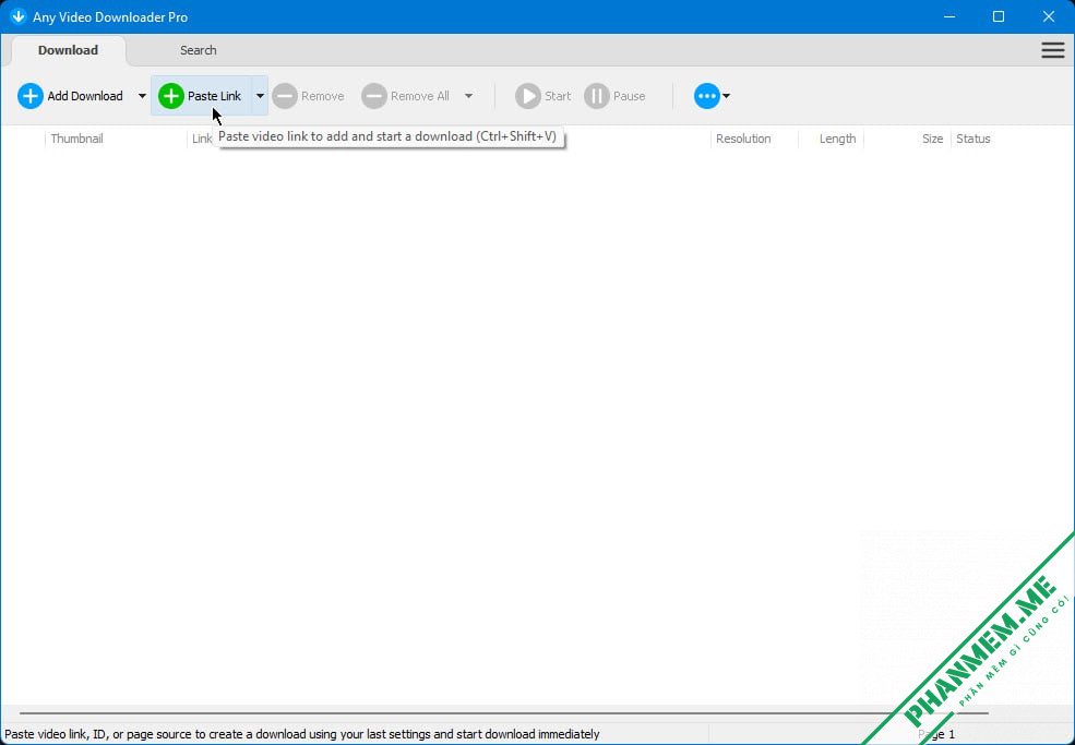 Any Video Downloader Pro 10.2.3 - Phần mềm Download Video Facebook, Youtube 2 Past Link Any Video Downloader Pro