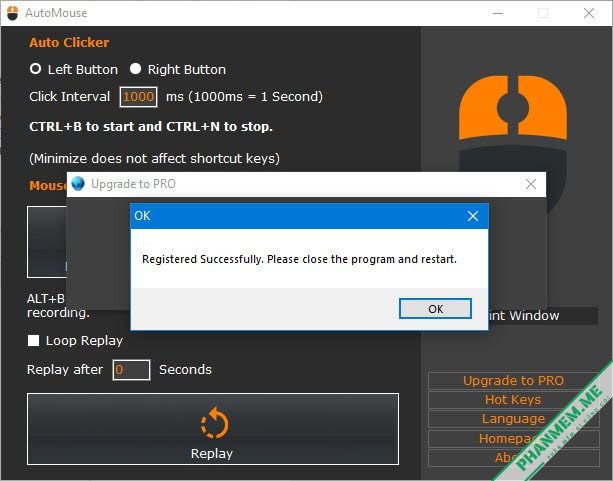 AutoMouse Pro v1.0.5 - Auto Click - Ghi lại hoạt động của chuột 4 AutoMouse Pro Full License